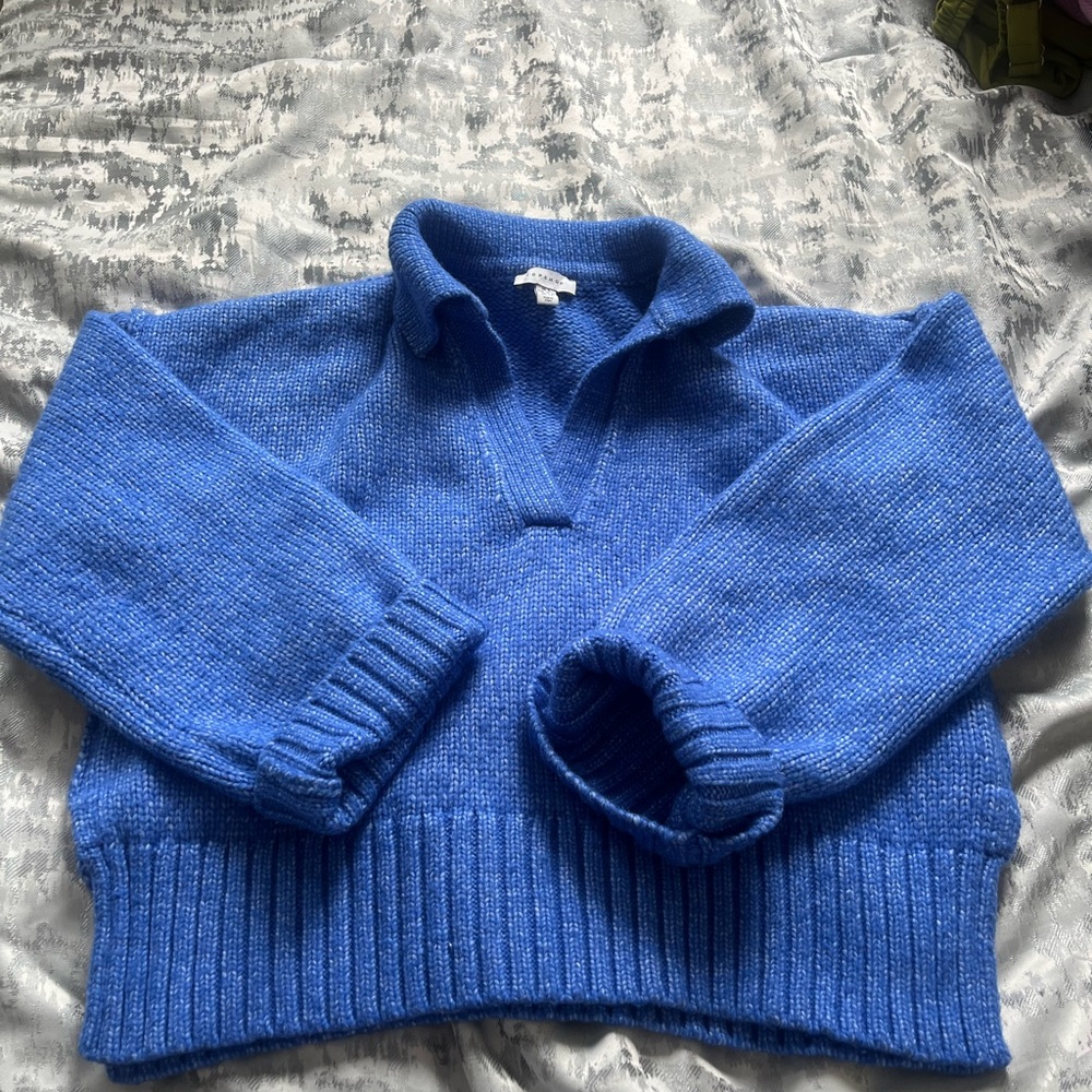 Topshop Vibrant Blue Knit Pullover